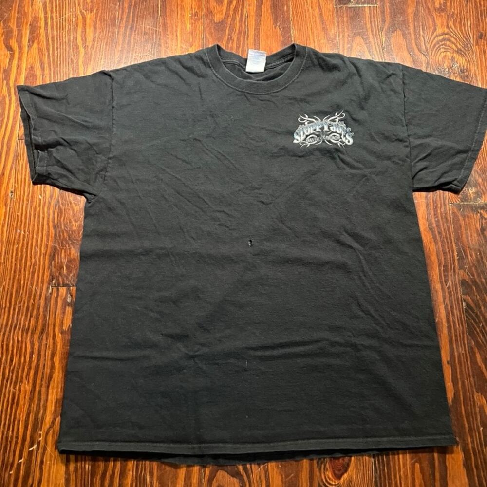 Gildan XL Y2K Daytona Beach Bike T Shirt Black Regular